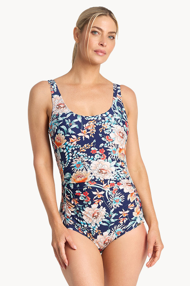 Select Floral Pintuck One Piece