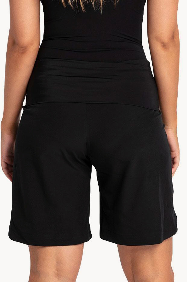 Jantzen - Plain Roll Top Active Short - Black | Swimwear Galore AU