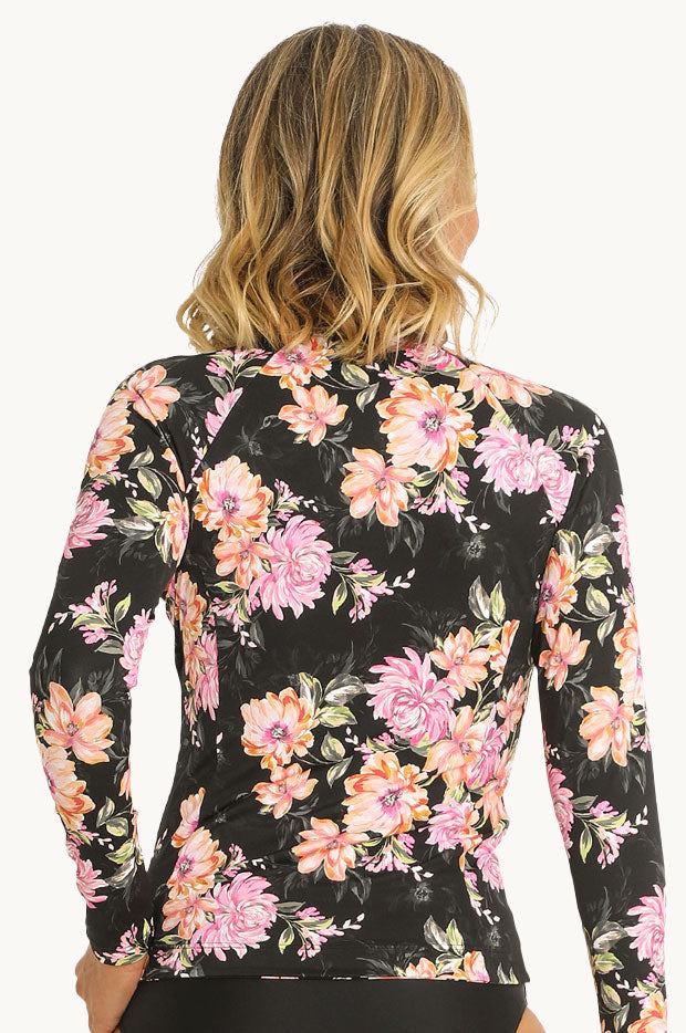 Bloom Long Sleeve Zip Suntop