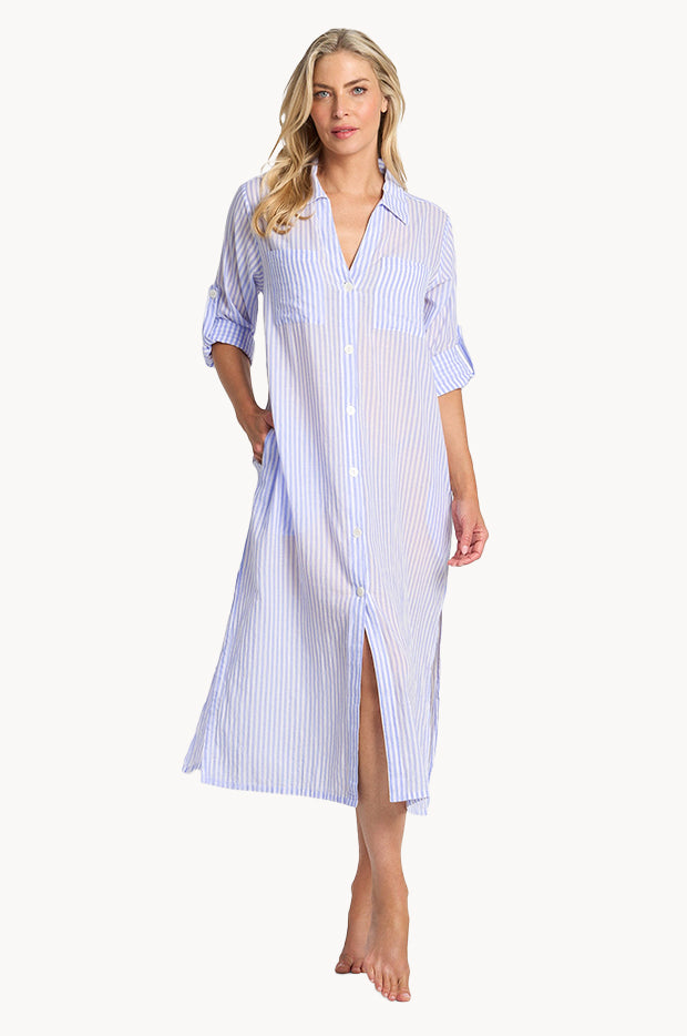 Fresh Button Midi Dress