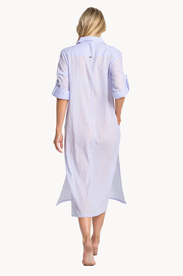 Fresh Button Midi Dress
