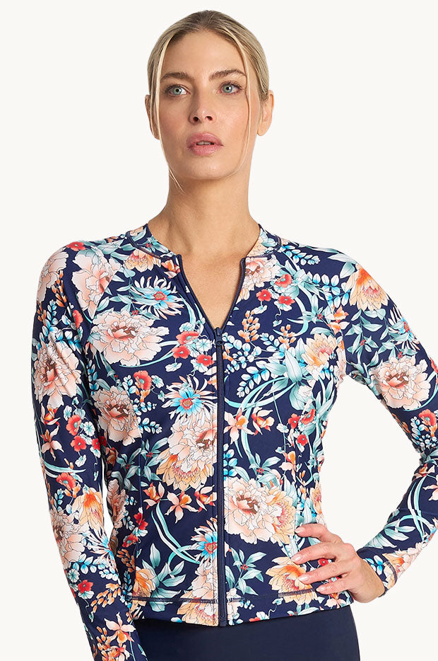 Select Floral Long Sleeve Suntop