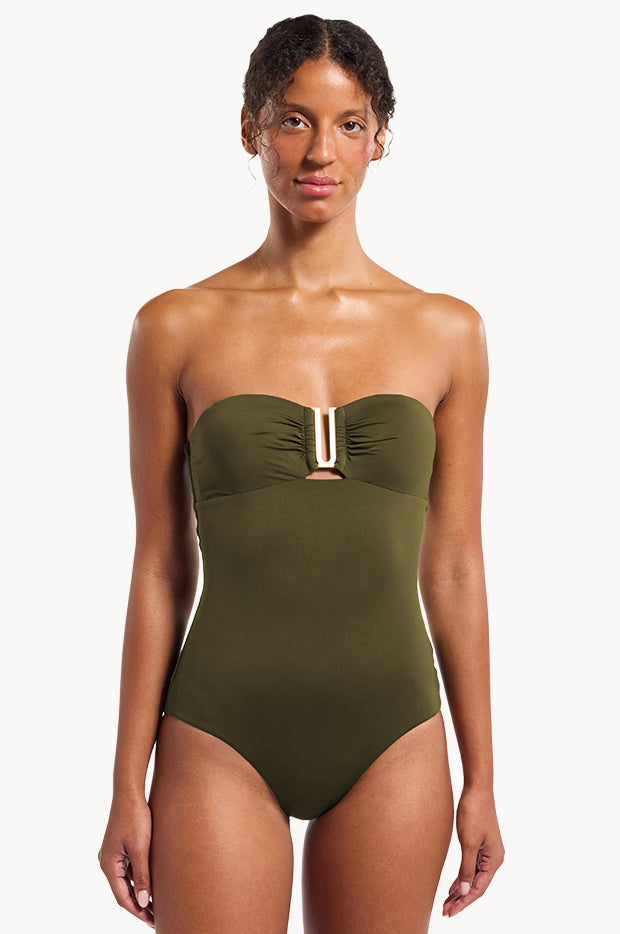 Jetset Smooth U Trim Bandeau One Piece