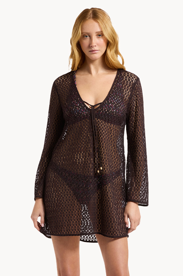 Jetset Stretch Lace Kaftan
