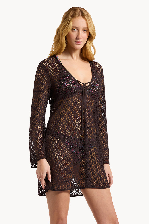 Jetset Stretch Lace Kaftan