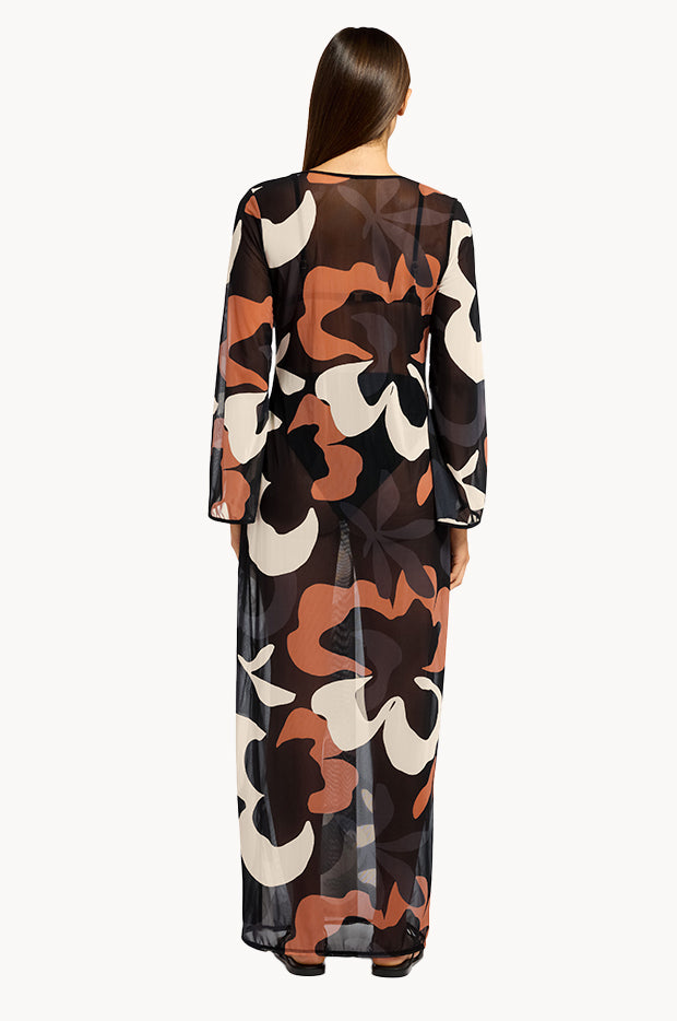 Cactus Garden Mesh Cover Up