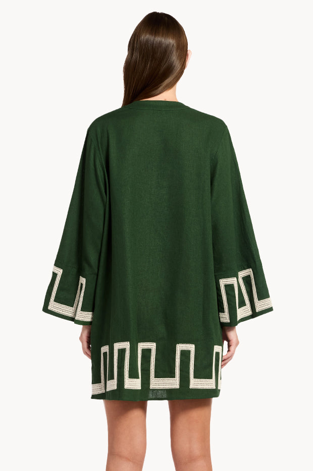 Tirari Nights Embroidered Mini Kaftan