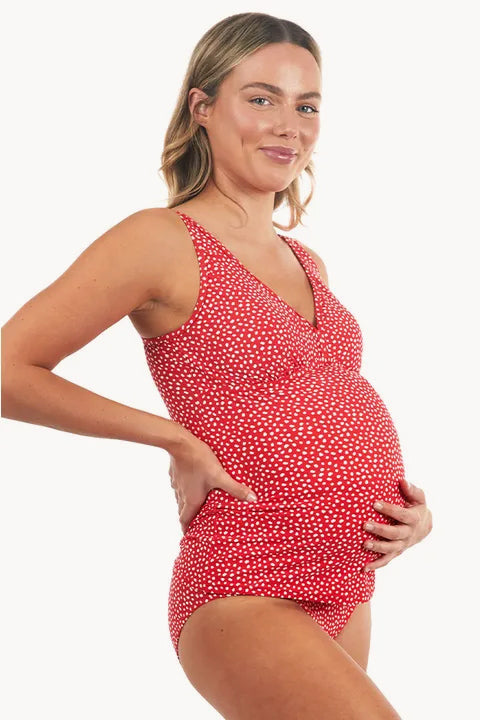 Spot Maternity Tankini Set