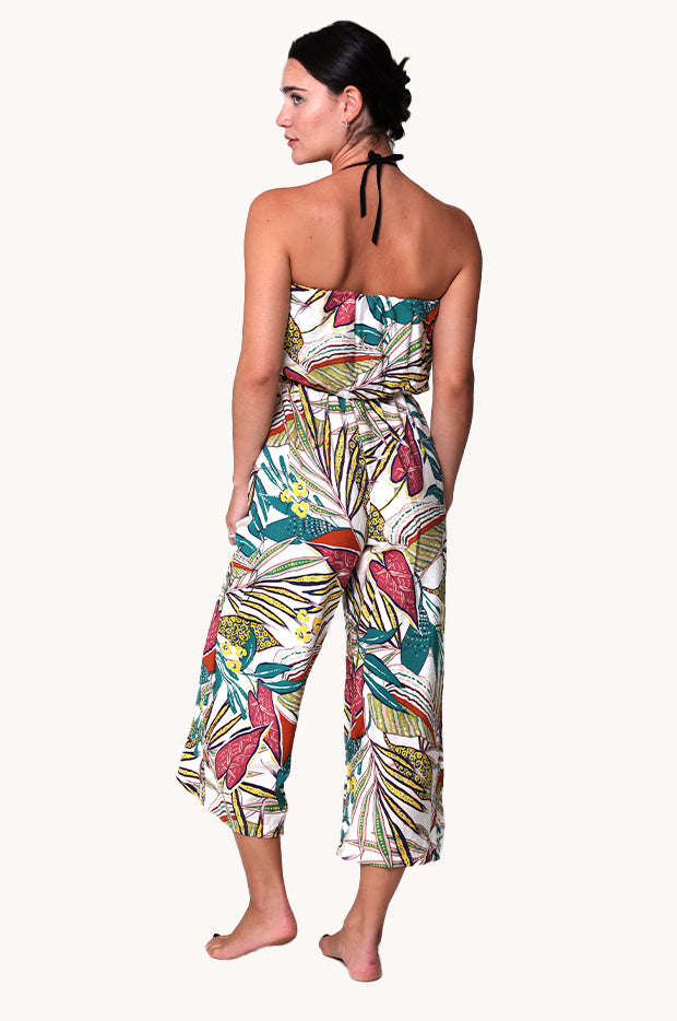 Funky Palm Bandeau Jumpsuit