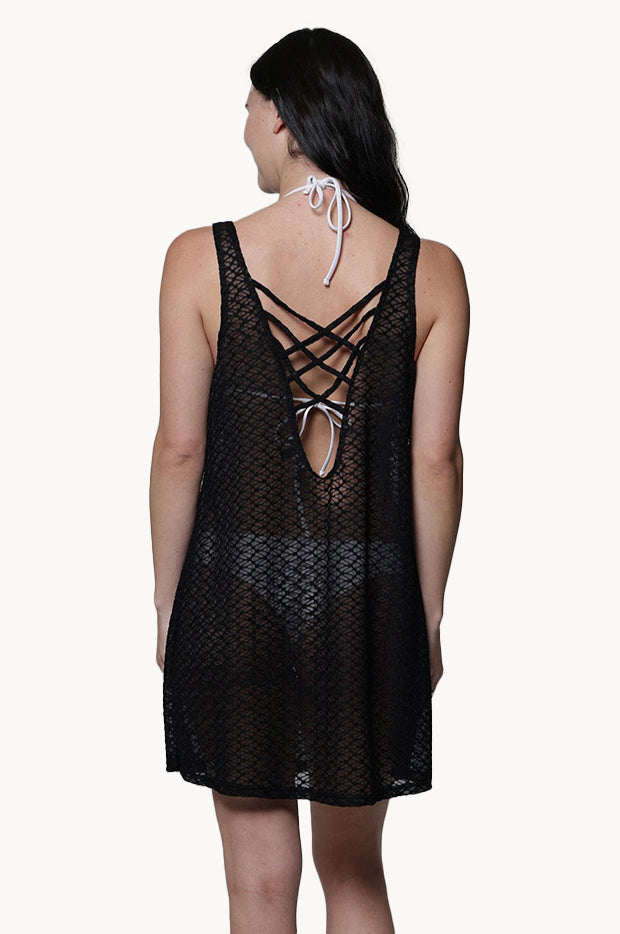 Escala Lattice Back Dress