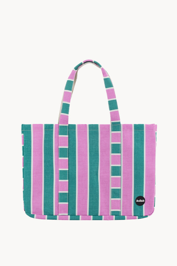 Spring Stripe Carryall Cargo Bag