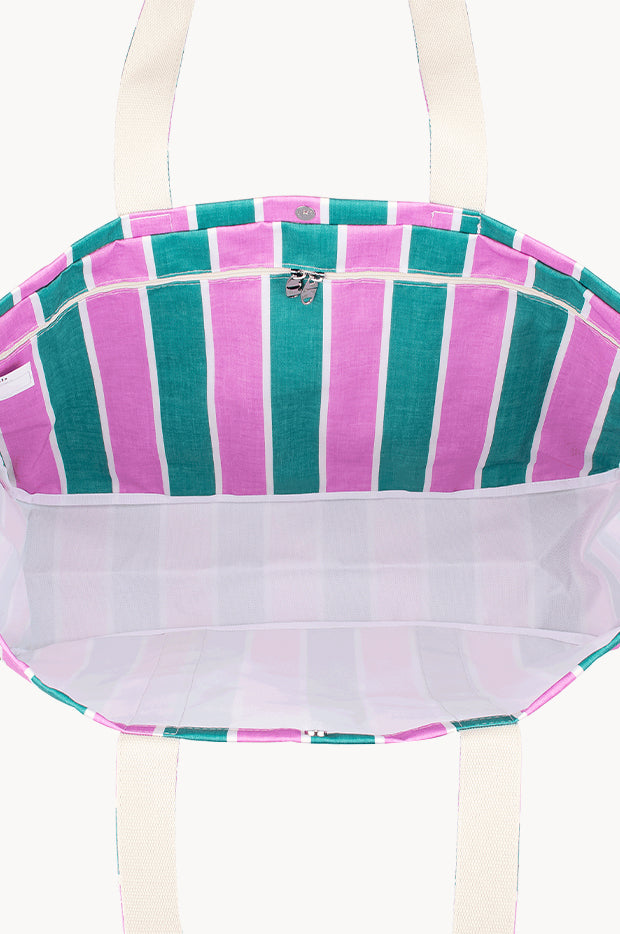 Spring Stripe Carryall Cargo Bag