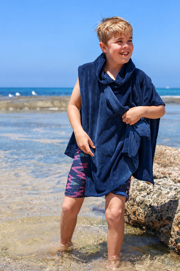 Kids Plain Hooded Towel 7-10Y