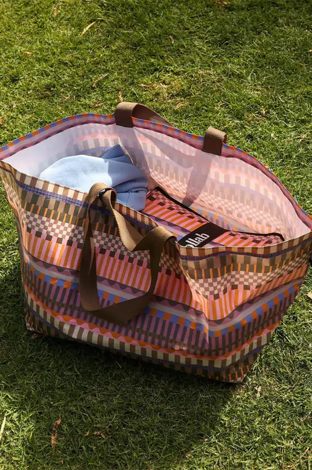Carnival Stripe Beach Bag
