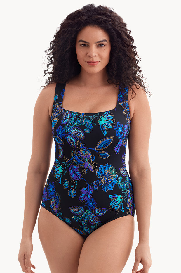 Majorelle Garden Long Torso Tank One Piece