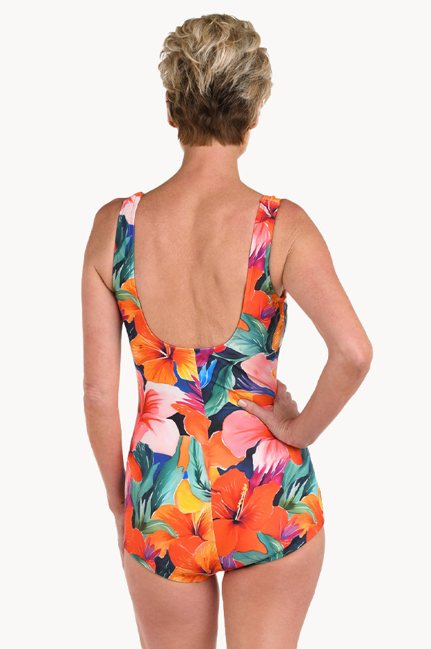 Hibiscus Honey Shirred One Piece