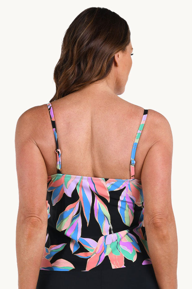 Glowing Lotus Tiered Tankini Separate