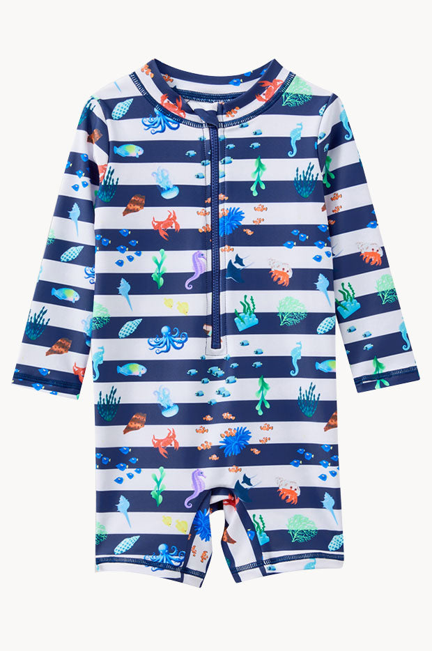 Baby Boys Marine Sunsuit