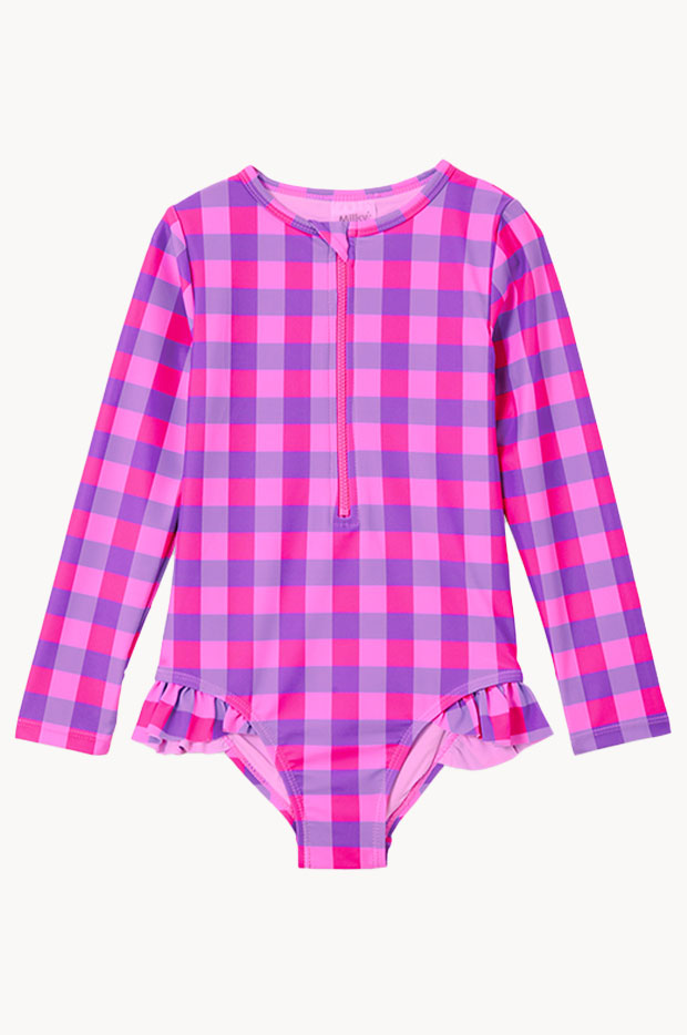 Baby Girls Check Sunsuit