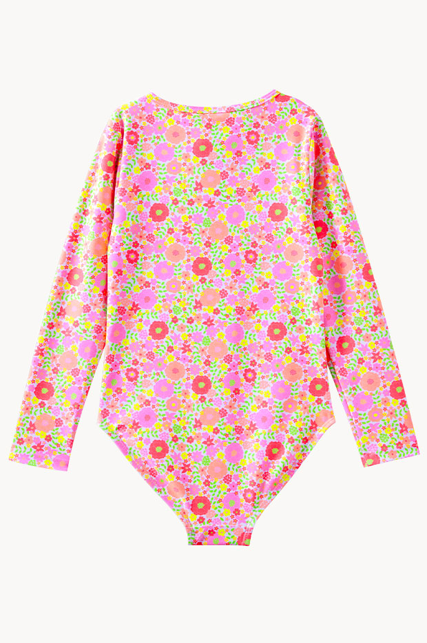 Baby Girls Neon Bloom Sunsuit