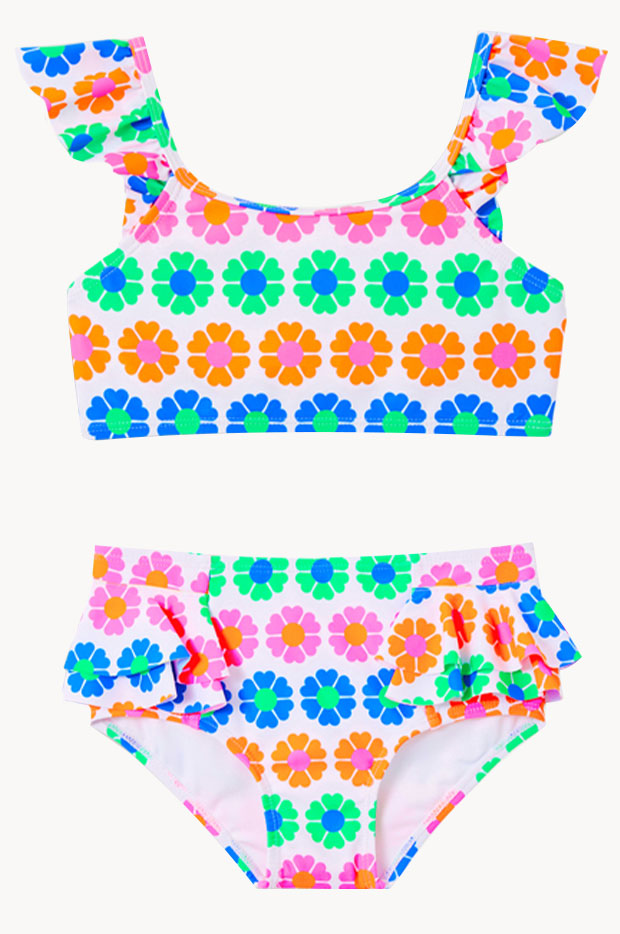 Girls Neon Fun Crop Set