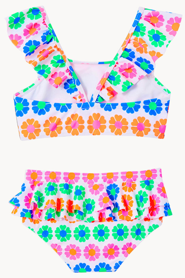 Girls Neon Fun Crop Set