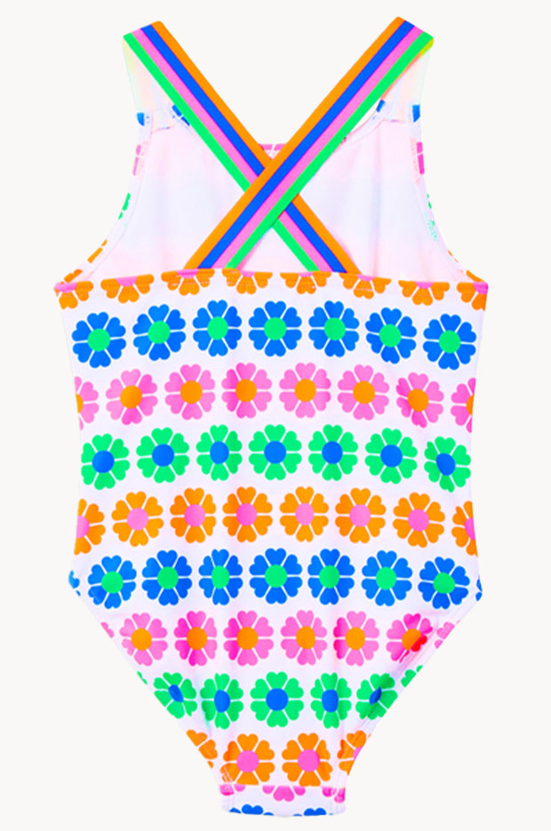 Girls Neon Fun Sporty One Piece