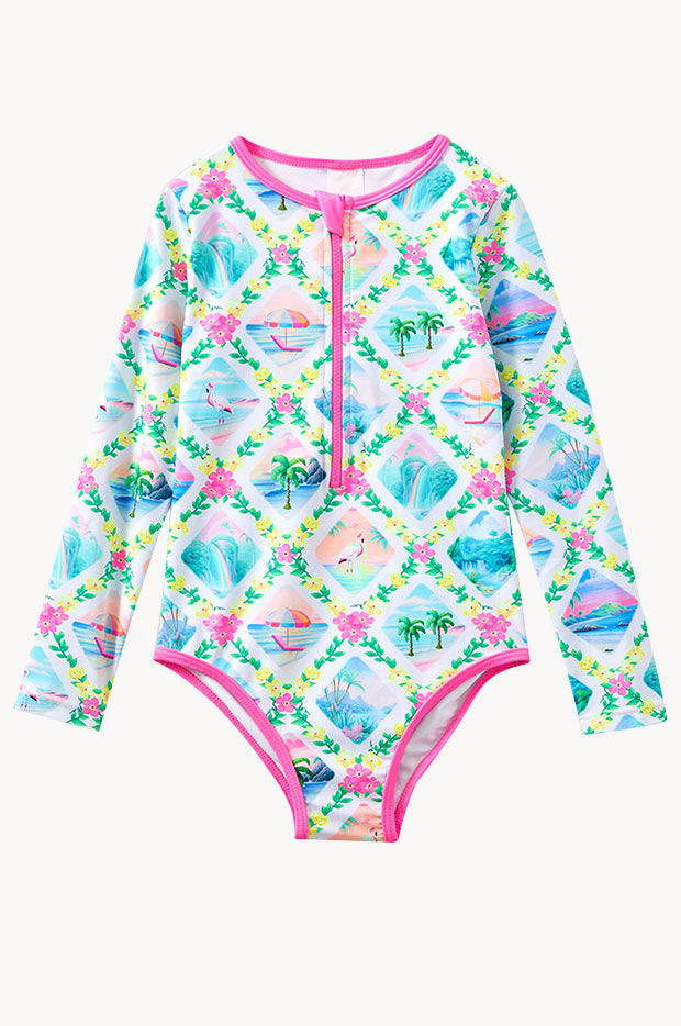 Girls Aloha Sunsuit