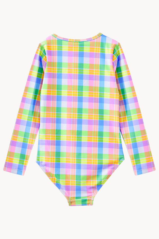 Girls Carnival Check Sunsuit
