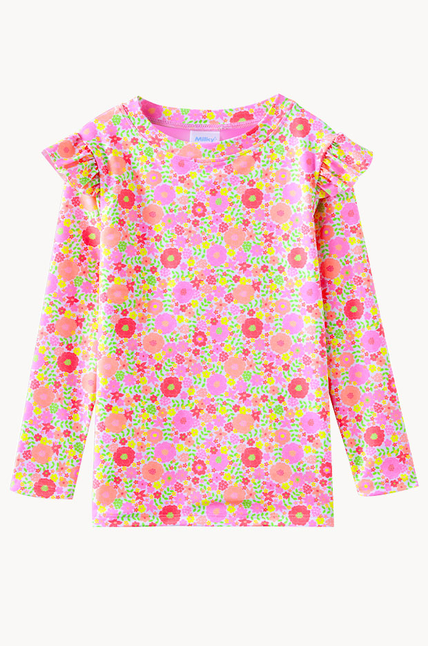 Girls Neon Bloom Suntop
