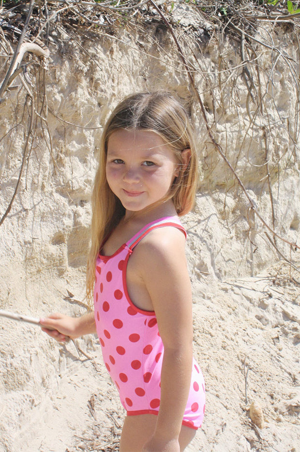 Girls Polka Dot One Piece