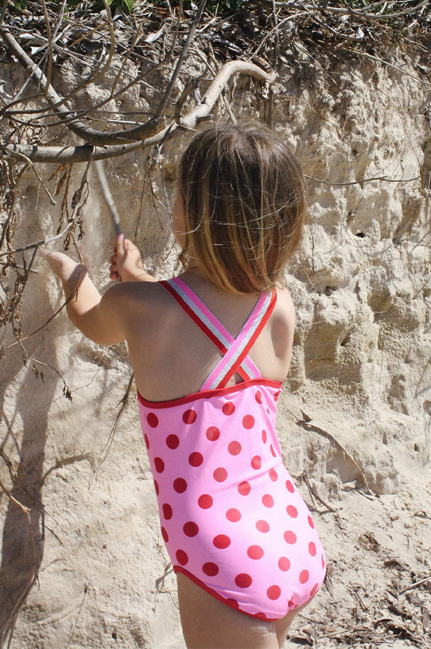 Girls Polka Dot One Piece