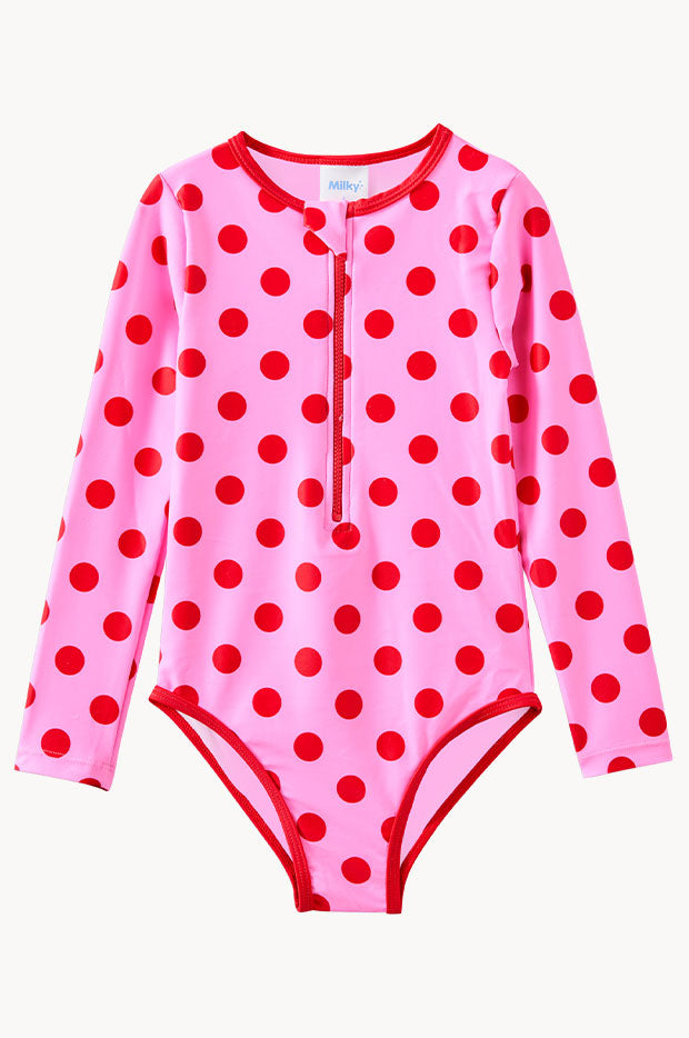 Girls Polka Dot Sunsuit