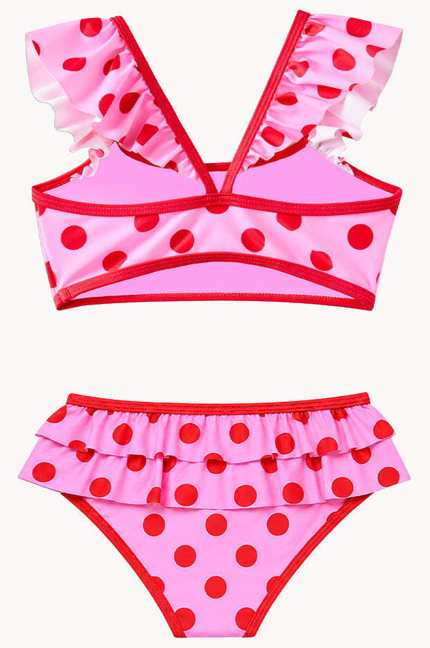 Girls Polka Dot Crop Set