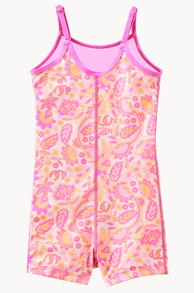 Girls Wild Paisley Boyleg One Piece