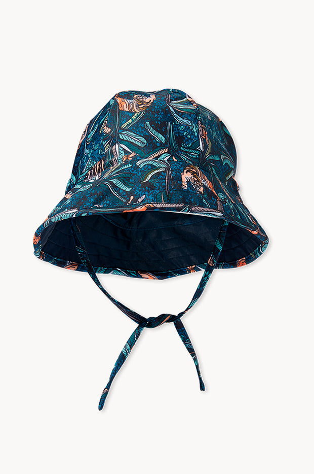 Baby Gi Gingham Blue Boys Sunhat main image 0