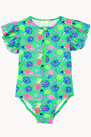 Girls Flaura Bico Long Sleeve Sunsuit