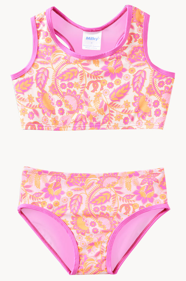 Girls Wild Paisley Crop Set