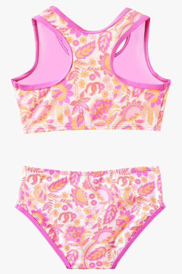 Girls Wild Paisley Crop Set
