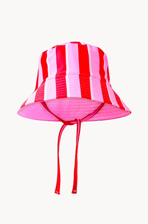 Girls Candy Stripe Swim Hat