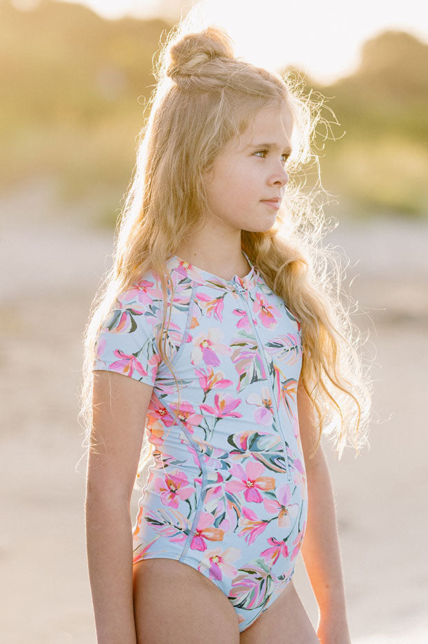 Girls Lou Short Sleeve Sunsuit