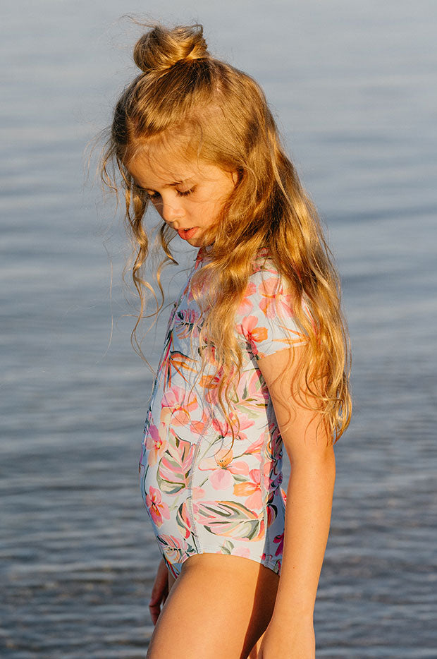 Girls Lou Short Sleeve Sunsuit