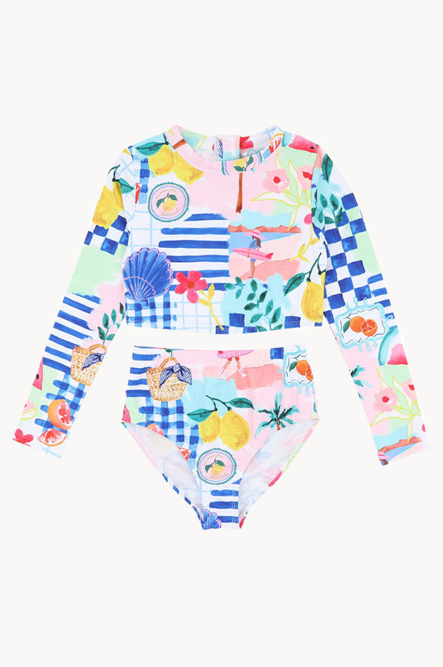 Teen Girls Camille Crop Suntop Set