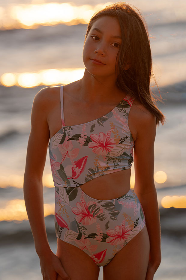 Teen Girls Keely Cut Out One Piece