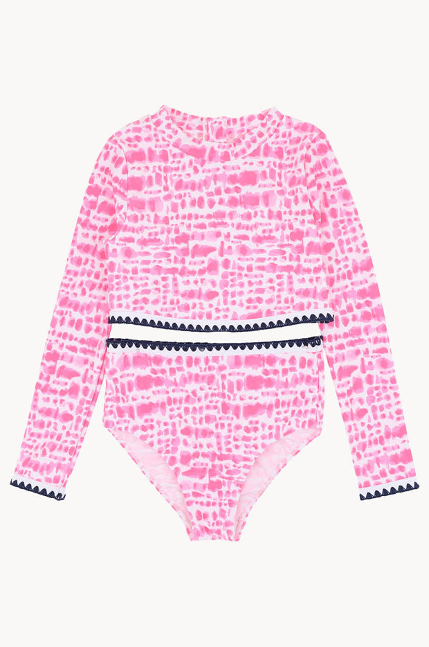 Teen Girls Koa Print Crop Suntop Set