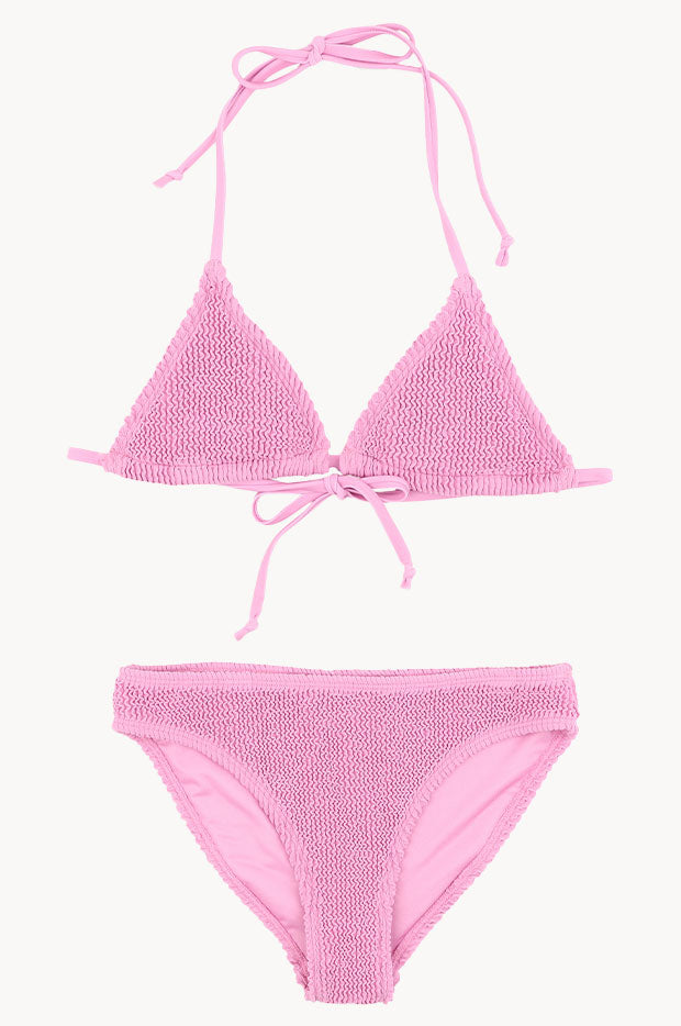 Girls Crinkle Tri Set