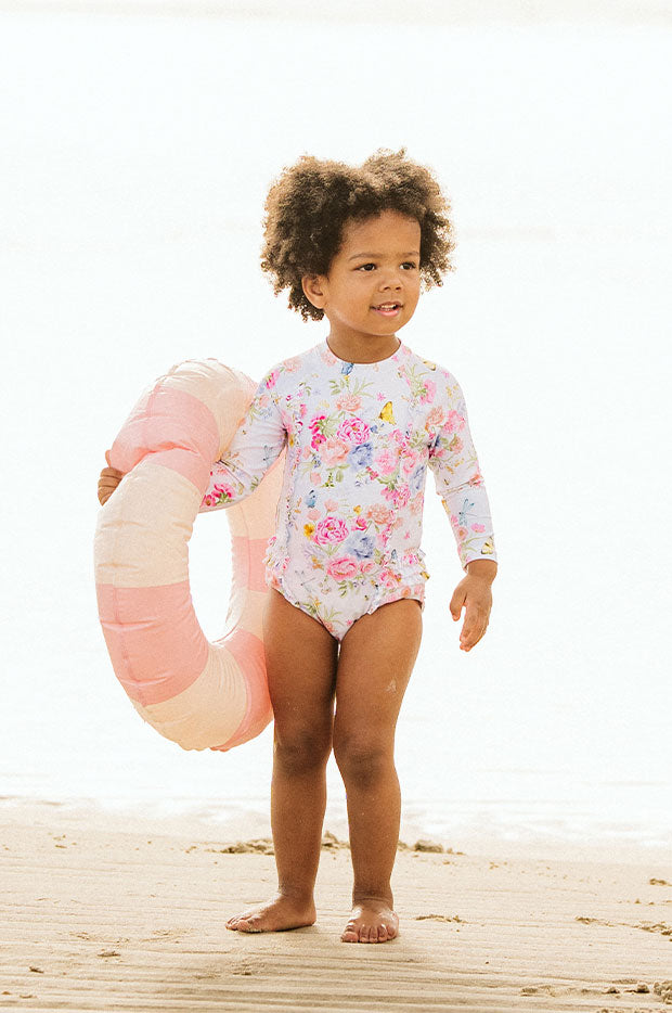 Girls Bianca Long Sleeve Sunsuit