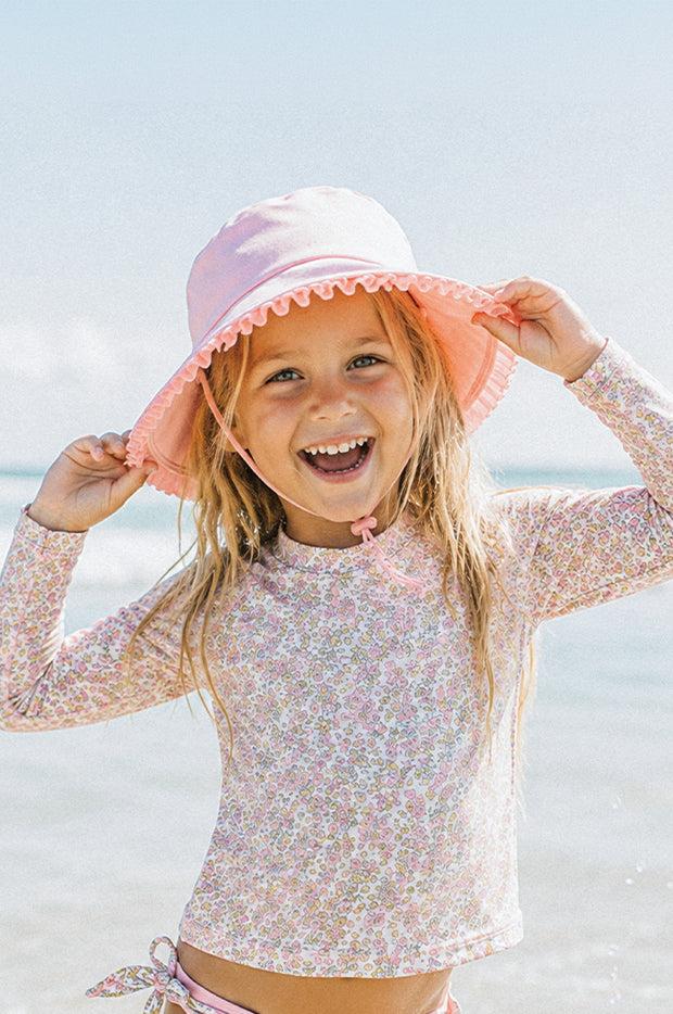 Girls Plain Swim Sunhat