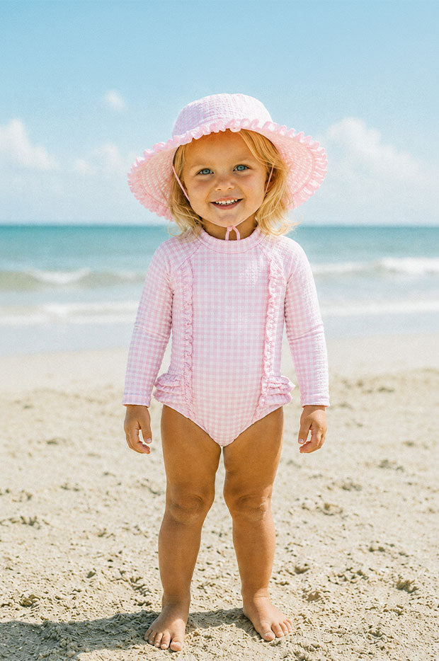 Girls Gingham Sunsuit