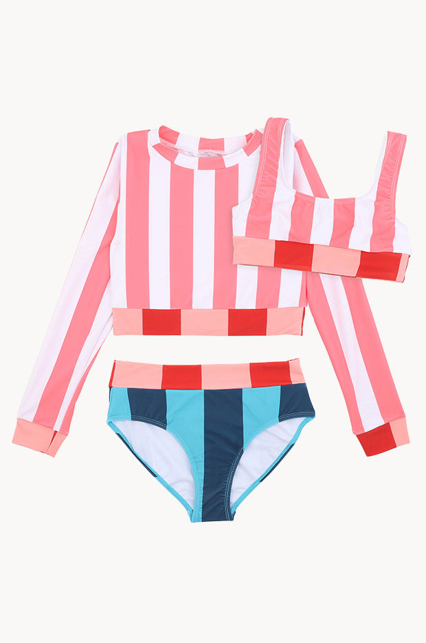 Girls Astrid Multi Stripe 3 Piece Set